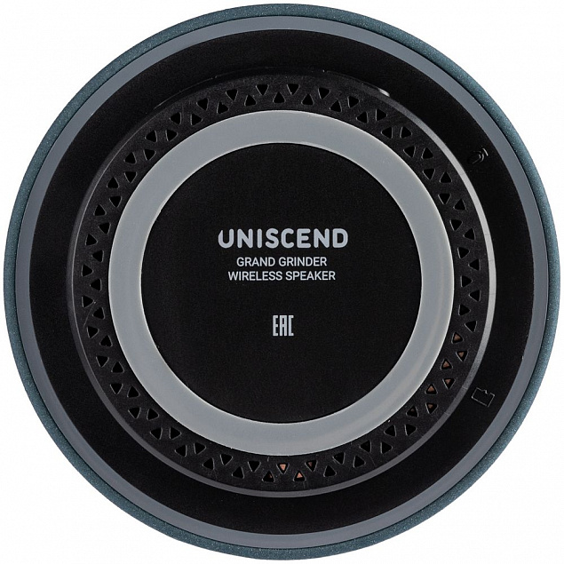 Беспроводная колонка Uniscend Grand Grinder, серо-синяя с логотипом в Нефтекамске заказать по выгодной цене в кибермаркете AvroraStore