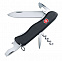 Солдатский нож с фиксатором лезвия NOMAD, черный с логотипом в Нефтекамске заказать по выгодной цене в кибермаркете AvroraStore