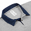 Рубашка поло мужская DNM Forward серый меланж/синий джинс с логотипом в Нефтекамске заказать по выгодной цене в кибермаркете AvroraStore