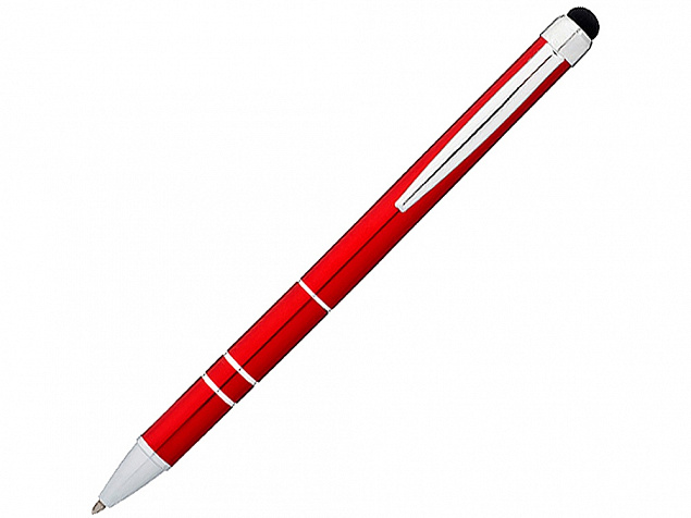 Ручка-стилус шариковая Charleston, красный, черные чернила с логотипом в Нефтекамске заказать по выгодной цене в кибермаркете AvroraStore