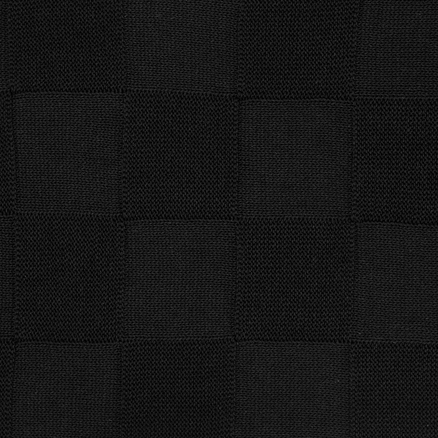 Плед Cella вязаный, 160*90 см, черный (без подарочной коробки) с логотипом в Нефтекамске заказать по выгодной цене в кибермаркете AvroraStore