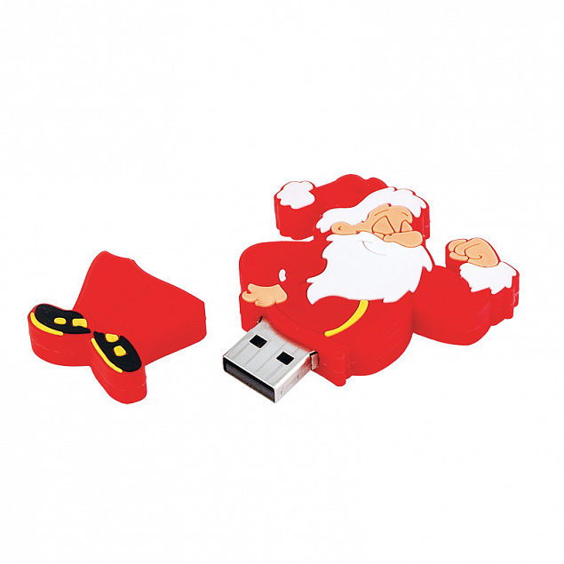 Флеш-карта "Дед Мороз" USB 8GB с логотипом в Нефтекамске заказать по выгодной цене в кибермаркете AvroraStore