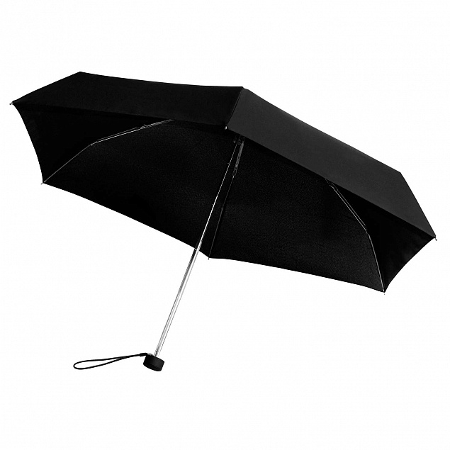 Зонт складной  Salana, черный с логотипом в Нефтекамске заказать по выгодной цене в кибермаркете AvroraStore