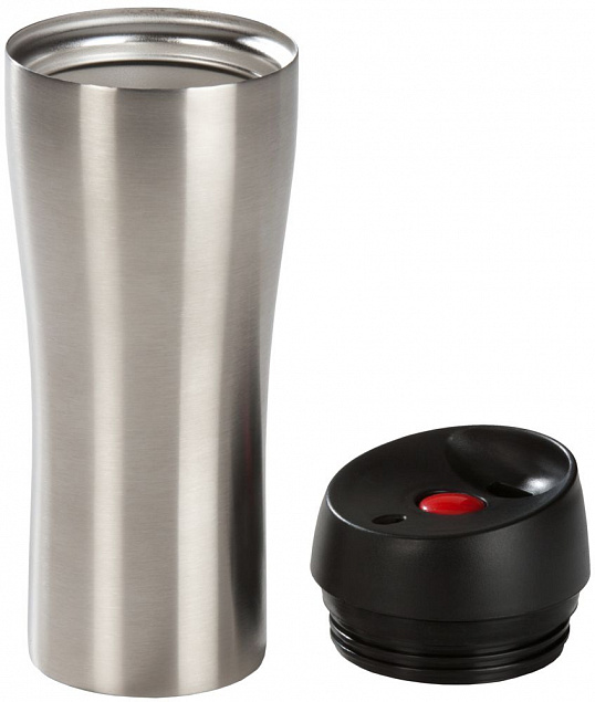Термостакан Solingen, вакуумный, герметичный, серебристый с логотипом в Нефтекамске заказать по выгодной цене в кибермаркете AvroraStore