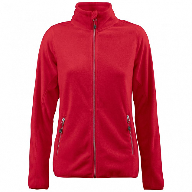 Куртка флисовая женская TWOHAND красная с логотипом в Нефтекамске заказать по выгодной цене в кибермаркете AvroraStore
