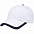 Бейсболка Honor, белая с темно-синим кантом с логотипом в Нефтекамске заказать по выгодной цене в кибермаркете AvroraStore