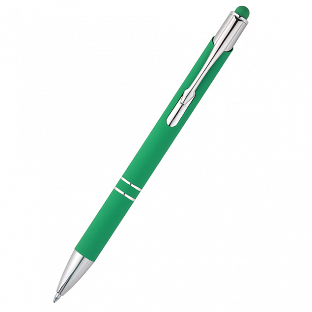 Ручка металлическая Ingrid - Зеленый FF с логотипом в Нефтекамске заказать по выгодной цене в кибермаркете AvroraStore