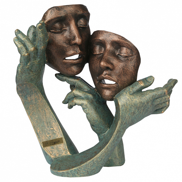 Скульптура "Дуэт" с логотипом в Нефтекамске заказать по выгодной цене в кибермаркете AvroraStore