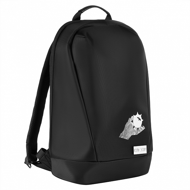 Бизнес рюкзак Alter с USB разъемом, черный Горы с логотипом в Нефтекамске заказать по выгодной цене в кибермаркете AvroraStore