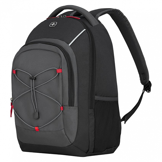 Рюкзак Next Mars, черный c антрацитовым с логотипом в Нефтекамске заказать по выгодной цене в кибермаркете AvroraStore