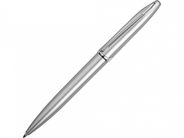 Ручка шариковая Империал, серебристый с логотипом в Нефтекамске заказать по выгодной цене в кибермаркете AvroraStore