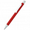 Ручка металлическая Rebecca софт-тач, светло-красная с логотипом в Нефтекамске заказать по выгодной цене в кибермаркете AvroraStore
