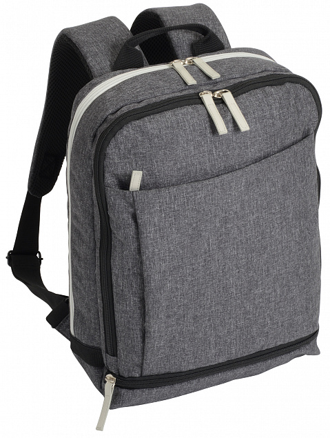 Рюкзак PEPPER & SALT, серый с логотипом в Нефтекамске заказать по выгодной цене в кибермаркете AvroraStore