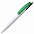 Ручка шариковая Bento, белая с синим с логотипом в Нефтекамске заказать по выгодной цене в кибермаркете AvroraStore