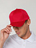 Бейсболка Harris, красная с логотипом в Нефтекамске заказать по выгодной цене в кибермаркете AvroraStore