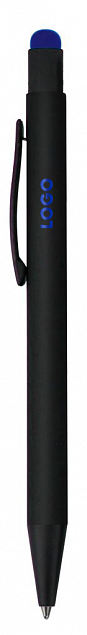 Ручка шариковая Raven (черная с синим) с логотипом в Нефтекамске заказать по выгодной цене в кибермаркете AvroraStore