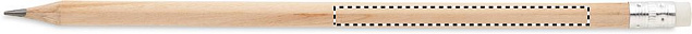 Натуральный карандаш с ластиком с логотипом в Нефтекамске заказать по выгодной цене в кибермаркете AvroraStore