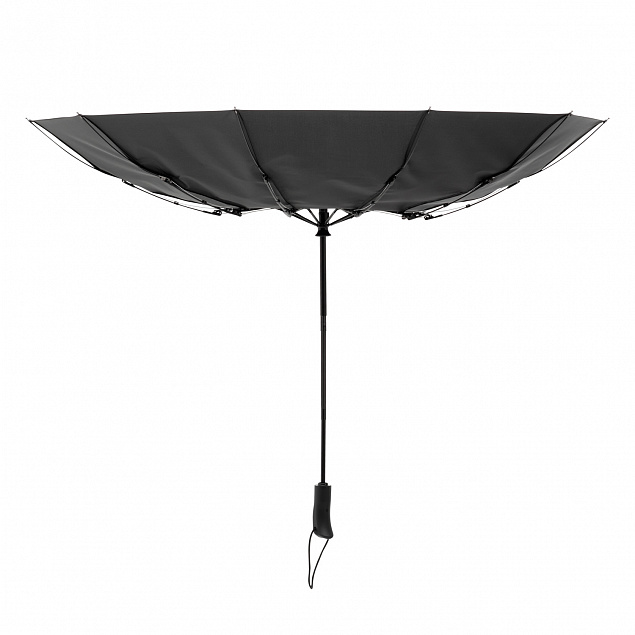 Зонт складной Levante, черный с логотипом в Нефтекамске заказать по выгодной цене в кибермаркете AvroraStore