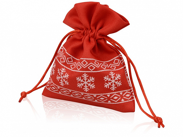 Мешочек подарочный новогодний с логотипом в Нефтекамске заказать по выгодной цене в кибермаркете AvroraStore