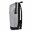 Рюкзак Boom, серый/чёрный, 43 x 30 x 13 см, 100% полиэстер  с логотипом в Нефтекамске заказать по выгодной цене в кибермаркете AvroraStore