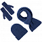 Шарф Nordkyn, синий меланж с логотипом в Нефтекамске заказать по выгодной цене в кибермаркете AvroraStore