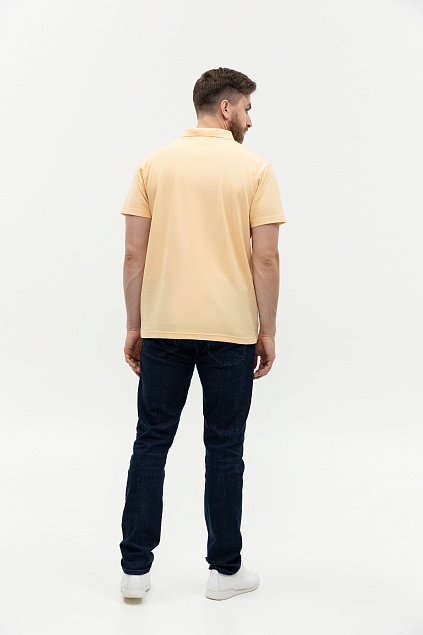 Рубашка поло мужская STAN хлопок/полиэстер 185, 04 Бежевый с логотипом в Нефтекамске заказать по выгодной цене в кибермаркете AvroraStore