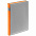 Ежедневник Spain Shall, недатированный, серый с оранжевым с логотипом в Нефтекамске заказать по выгодной цене в кибермаркете AvroraStore