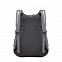 Складной светоотражающий рюкзак Reflecto, черный с логотипом в Нефтекамске заказать по выгодной цене в кибермаркете AvroraStore