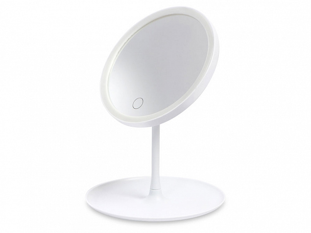 Косметическое зеркало с LED-подсветкой «Beautific» с логотипом в Нефтекамске заказать по выгодной цене в кибермаркете AvroraStore