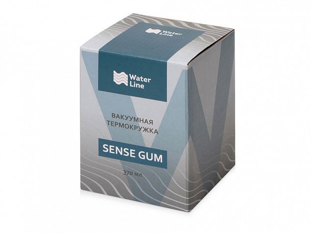 Термокружка Sense Gum soft-touch, 370мл, желтый с логотипом в Нефтекамске заказать по выгодной цене в кибермаркете AvroraStore