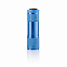 Алюминиевый фонарик Quattro, синий с логотипом в Нефтекамске заказать по выгодной цене в кибермаркете AvroraStore