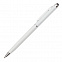 Шариковая ручка Touch Point из пластика, белая с логотипом в Нефтекамске заказать по выгодной цене в кибермаркете AvroraStore