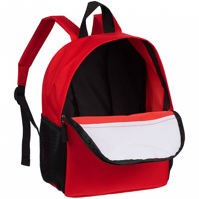 Детский рюкзак Comfit, белый с красным с логотипом в Нефтекамске заказать по выгодной цене в кибермаркете AvroraStore