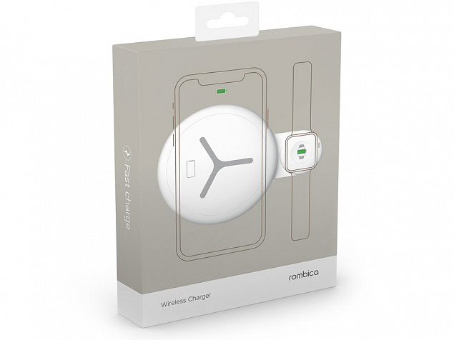 Зарядное устройство Rombica NEO Qwatch White с логотипом в Нефтекамске заказать по выгодной цене в кибермаркете AvroraStore