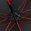 Зонт-трость с цветными спицами Color Style ver.2, красный с логотипом в Нефтекамске заказать по выгодной цене в кибермаркете AvroraStore