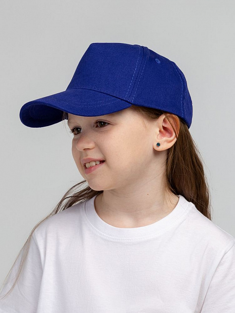 Бейсболка детская Standard Kids, синяя с логотипом в Нефтекамске заказать по выгодной цене в кибермаркете AvroraStore