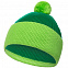 Шапка Snappy, зеленая с салатовым с логотипом в Нефтекамске заказать по выгодной цене в кибермаркете AvroraStore