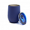 Термокружка с двойной стенкой SOFTO софт-тач, синий с логотипом в Нефтекамске заказать по выгодной цене в кибермаркете AvroraStore