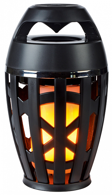 Беспроводная колонка BONFIRE, черная с логотипом в Нефтекамске заказать по выгодной цене в кибермаркете AvroraStore