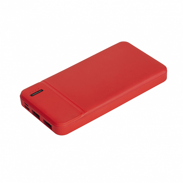 Внешний аккумулятор, Skyline Plus, 10000 mAh, красный с логотипом в Нефтекамске заказать по выгодной цене в кибермаркете AvroraStore
