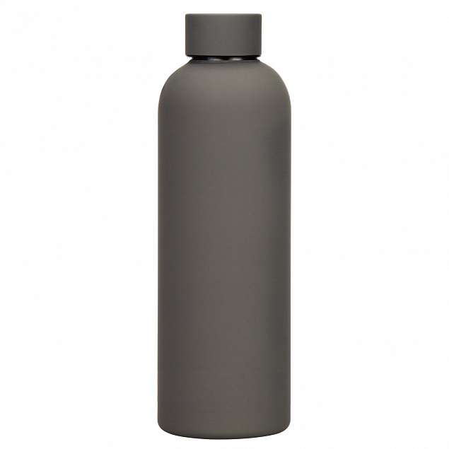 Термобутылка вакуумная герметичная, Prima, 500 ml, серая с логотипом в Нефтекамске заказать по выгодной цене в кибермаркете AvroraStore