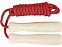 Jake, детская скакалка с деревянными ручками, красный с логотипом в Нефтекамске заказать по выгодной цене в кибермаркете AvroraStore