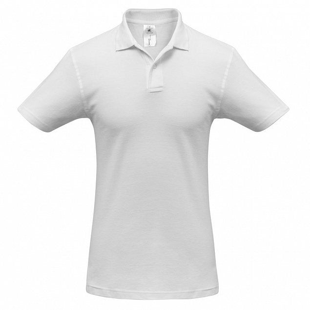 Рубашка поло ID.001 белая с логотипом в Нефтекамске заказать по выгодной цене в кибермаркете AvroraStore