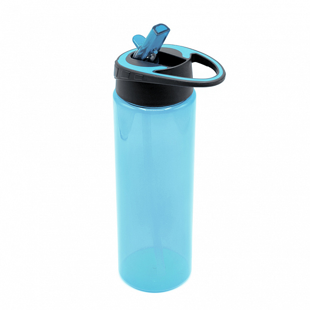 Пластиковая бутылка Mystik - Синий HH с логотипом в Нефтекамске заказать по выгодной цене в кибермаркете AvroraStore