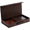 Коробка с ручкой Platt, коричневая с логотипом в Нефтекамске заказать по выгодной цене в кибермаркете AvroraStore