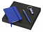 Набор с блокнотом, ручкой и брелком Busy, синий с логотипом в Нефтекамске заказать по выгодной цене в кибермаркете AvroraStore