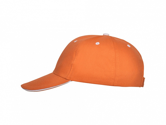 Бейсболка Panel унисекс, оранжевый с логотипом в Нефтекамске заказать по выгодной цене в кибермаркете AvroraStore