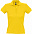 Рубашка поло женская PEOPLE 210, желтая с логотипом в Нефтекамске заказать по выгодной цене в кибермаркете AvroraStore