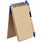 Блокнот на кольцах Eco Note с ручкой, синий с логотипом в Нефтекамске заказать по выгодной цене в кибермаркете AvroraStore