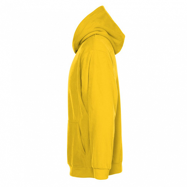 Худи флисовое унисекс Manakin, желтое с логотипом в Нефтекамске заказать по выгодной цене в кибермаркете AvroraStore